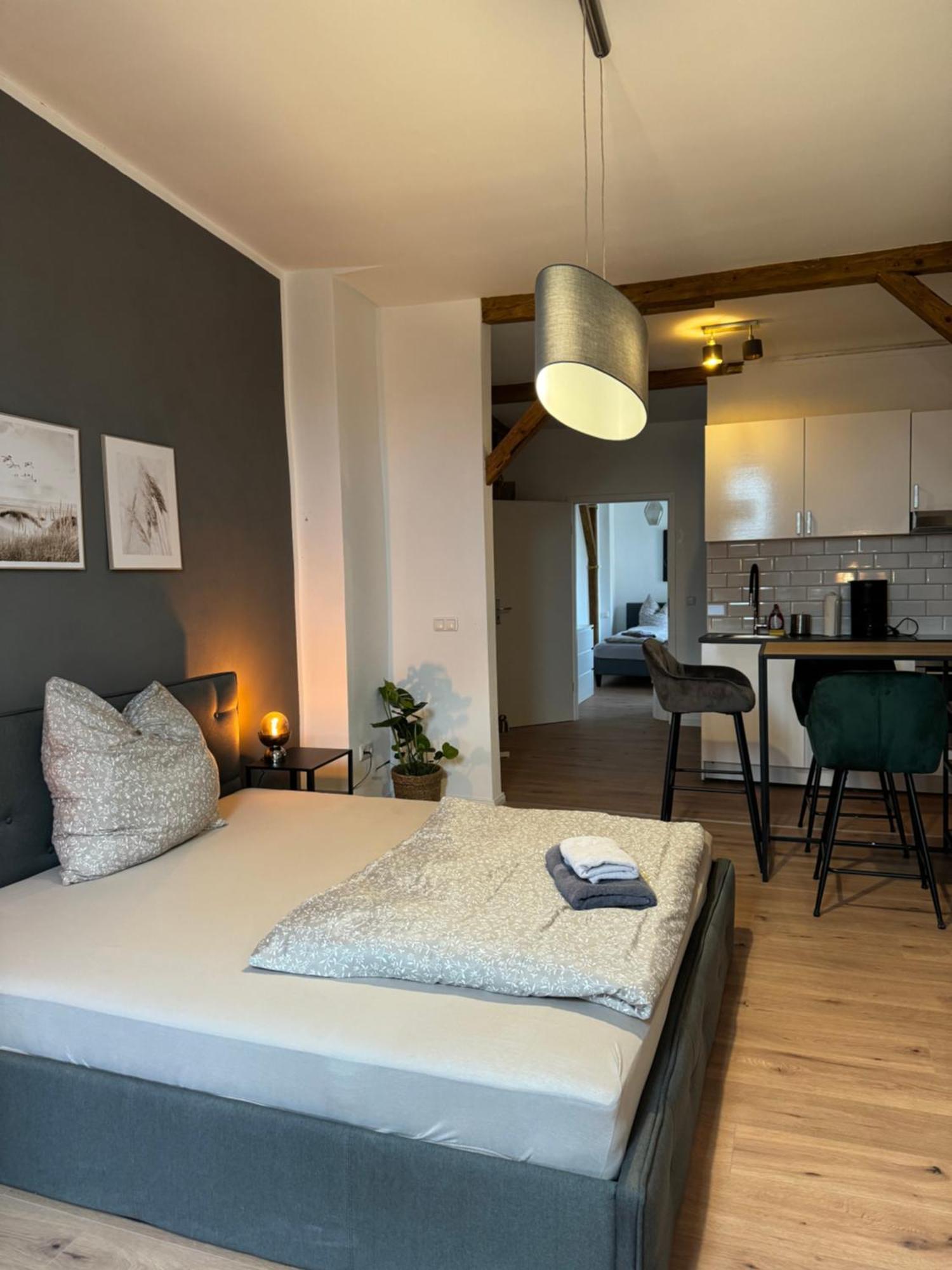 Halle  Appartement "Nina"Im Dachgeschoss, Inklusive Parkplatz מראה חיצוני תמונה